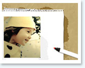 add frame, text, clips